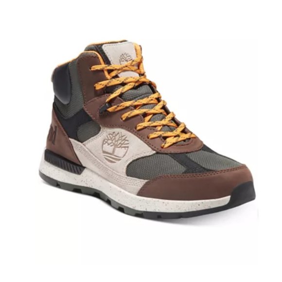 NIB Timberland Trekker Fabric and Leather Hikers Brown Waterproof Field Boots main image 6